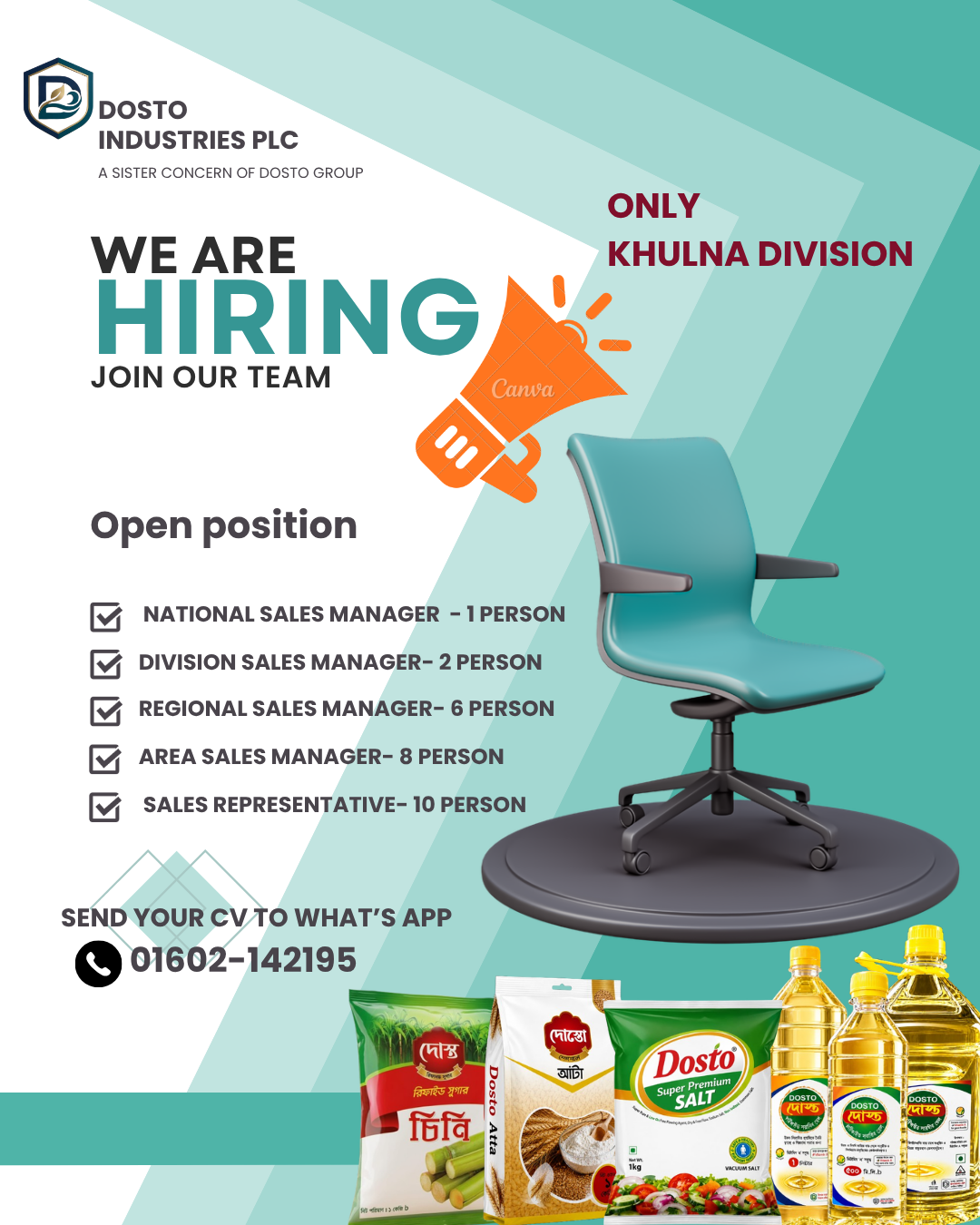 WE ARE HIRING- KHULNA