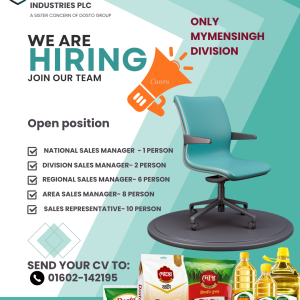 WE ARE HIRING- MYMENSINGH